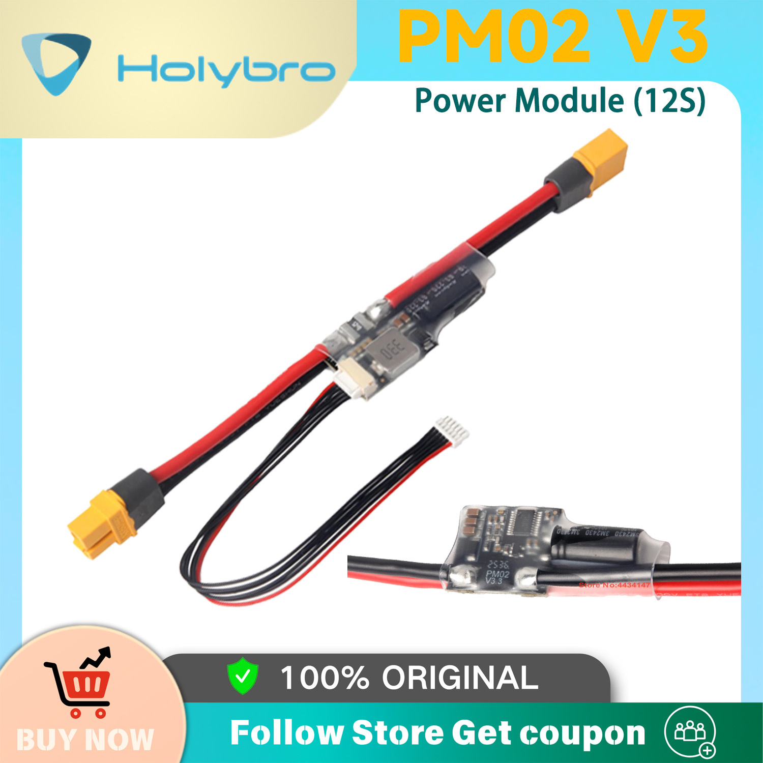 Drone Racing Flight Controller - Holybro PM02D Modulo di Alimentazione 2S-12S