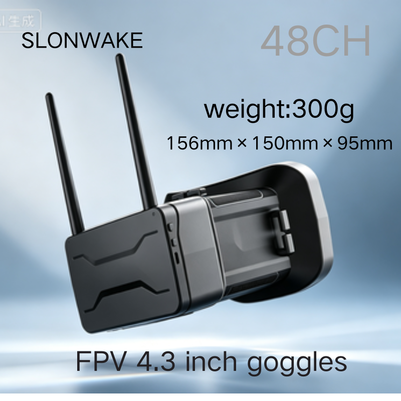 Occhiali FPV 5.8G 4.3 Pollici  - Drone Racing Antenna recensione e prezzo